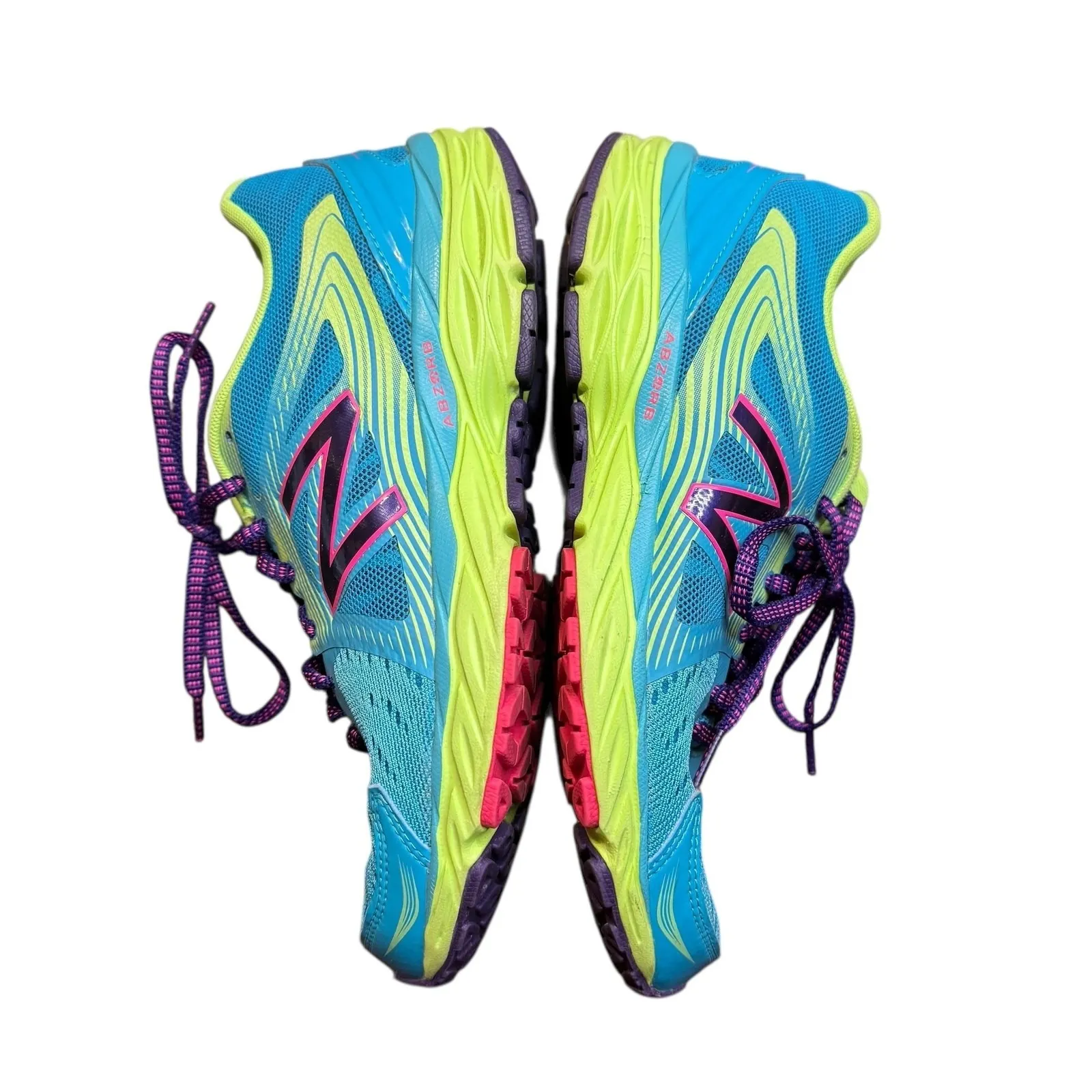 New Balance 680v4 Shoes Womens Size 8.5 Blue Neon Mesh Running Sneakers W680CM4 - Image 7