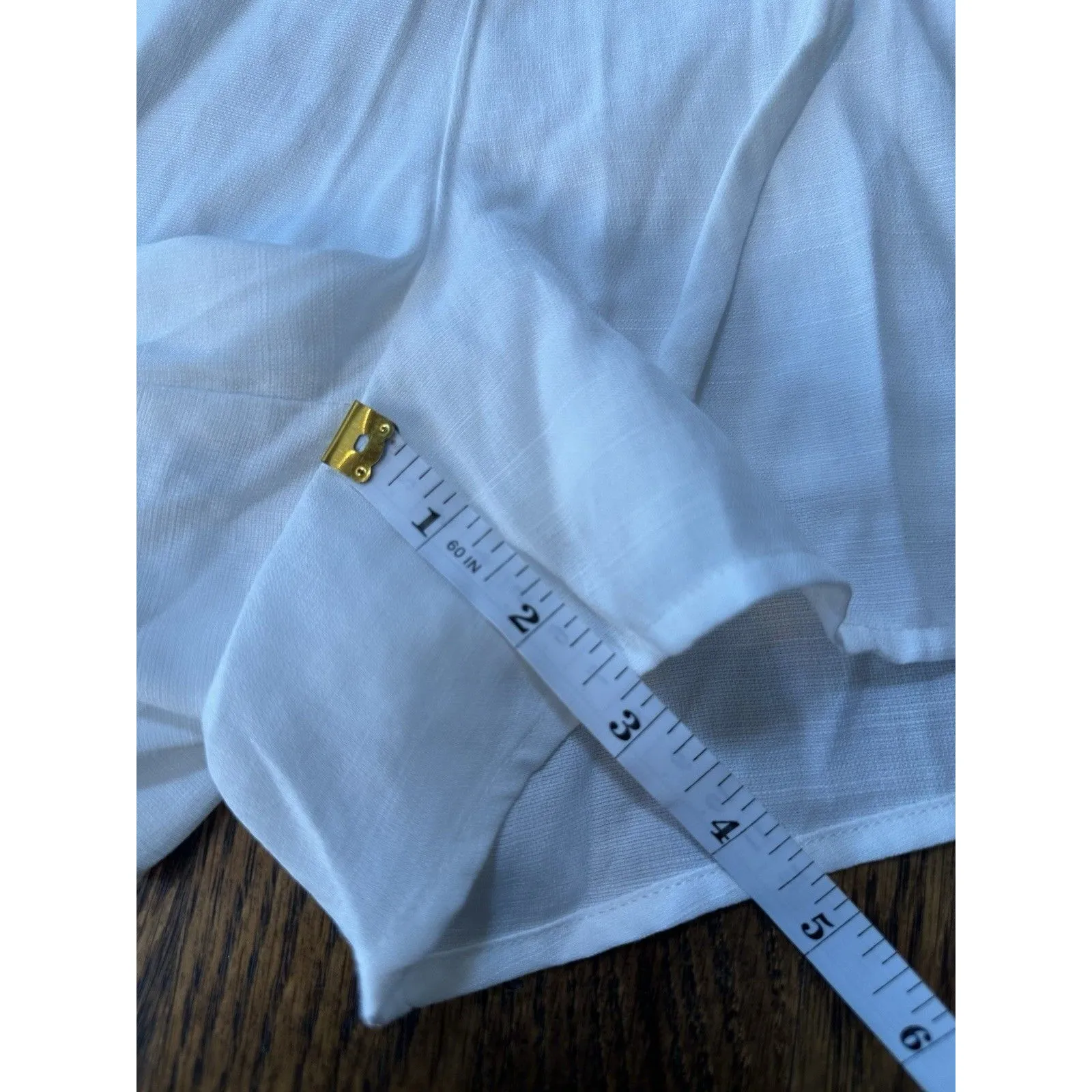 Princess Polly Women's White Lined Relaxed Shorts Sz 4 Beach Summer Coastal Soft - Image 5