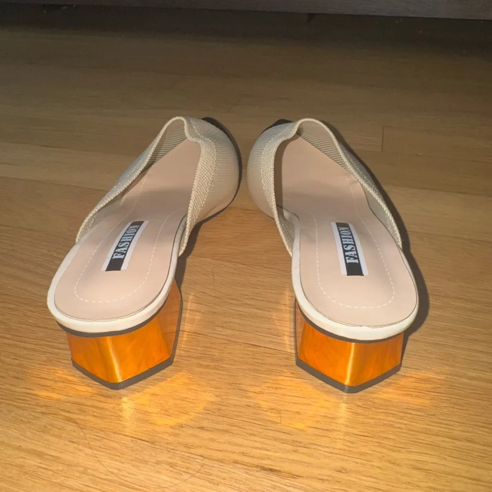 Knitted Two Tone Pointed Toe Mules - Image 7