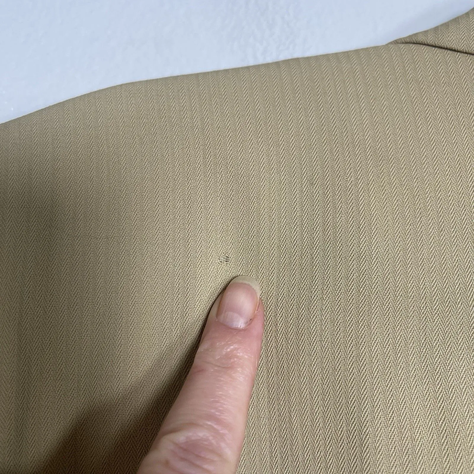 LAUREN RALPH LAUREN Safari Vintage Belted Jacket Size 14 Khaki NEW Blazer Wool - Image 12