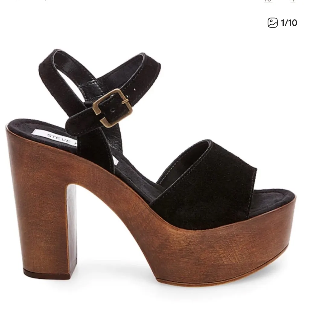 Lulla Platform in Black Suede STEVE MADDEN size 37 - Image 2