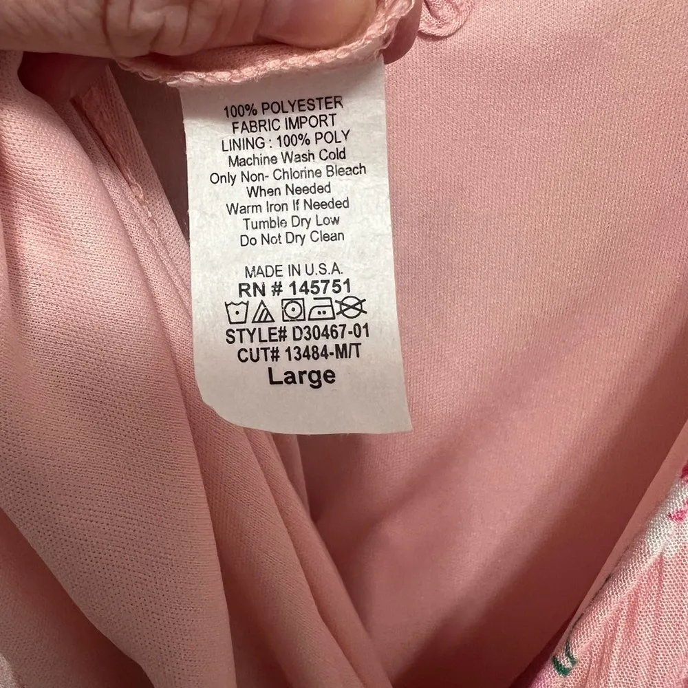 Pink Floral Maxi Dress in Large - Image 6