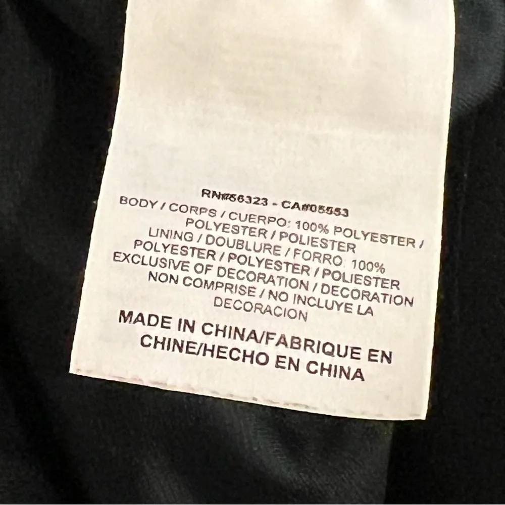 Nike straight leg pants, split hem w snaps, perforated, fully lined, navy blue S - Image 16