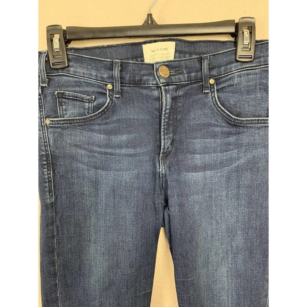 McGuire Ankle Skinny Jeans Size 27 Dark Wash Mid Rise Puckering - Image 2