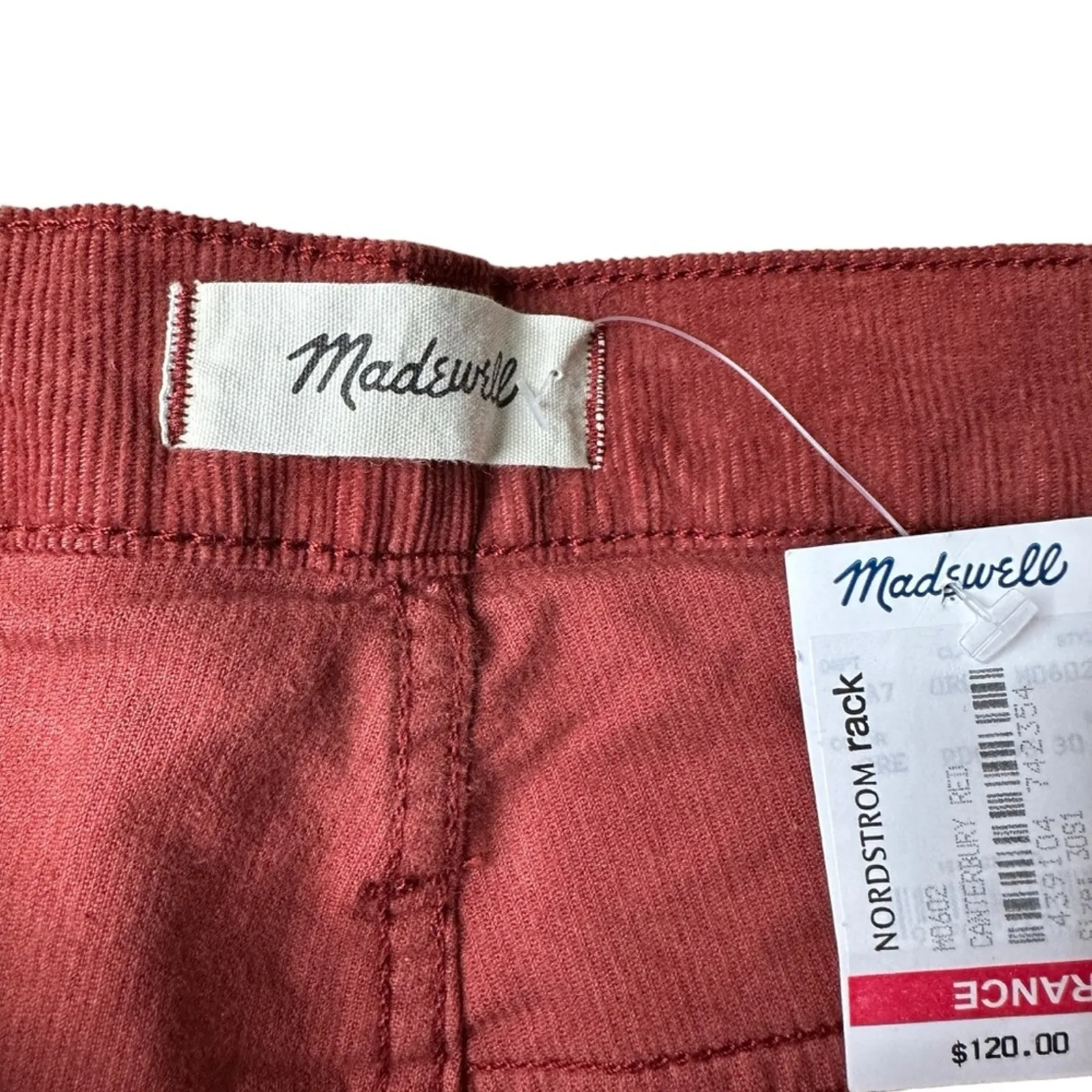 Madewell‎ Cali Demi-Boot Jeans in Corduroy: Button-Front Edition Sz 30 NEW - Image 8