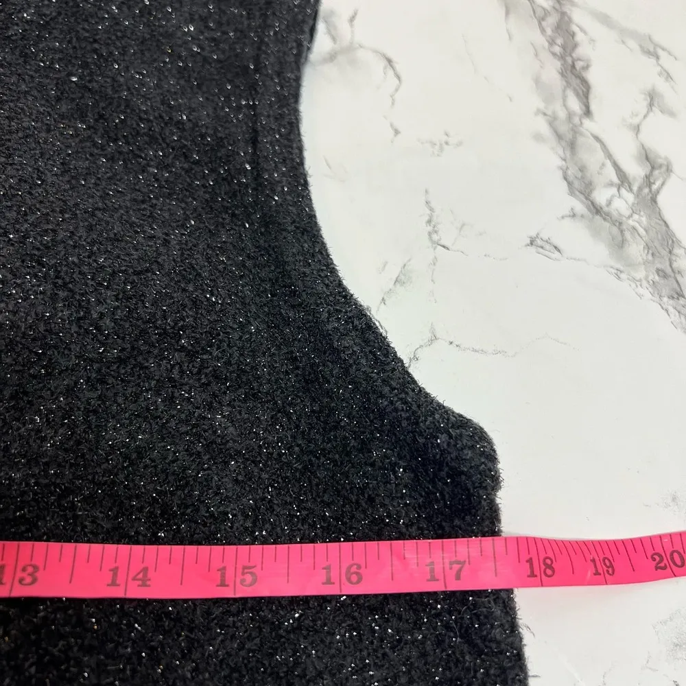 St. John metallic sparkle mock neck top - Image 4