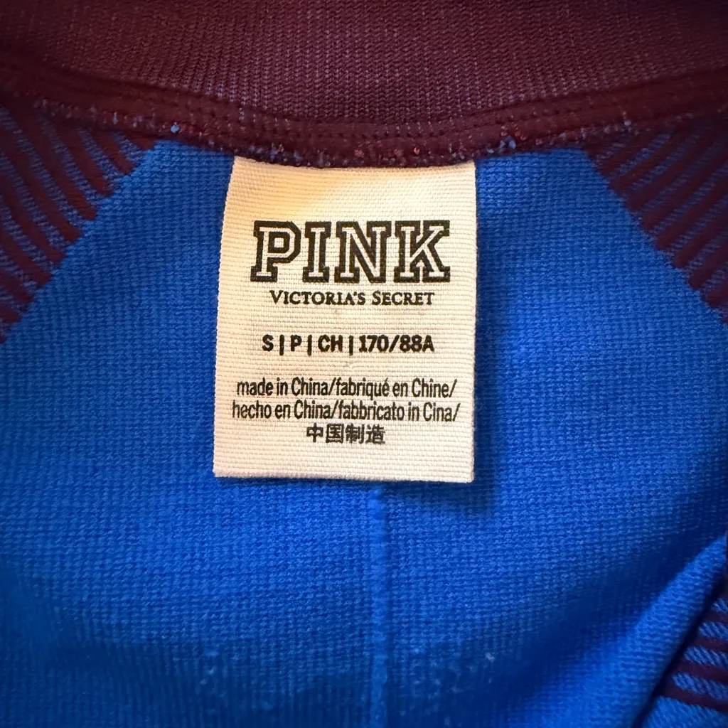 Victoria's Secret Pink NWOT Cool/Comfy Long Sleeve Fitted 3/4 Zip Athletic Top - Image 5