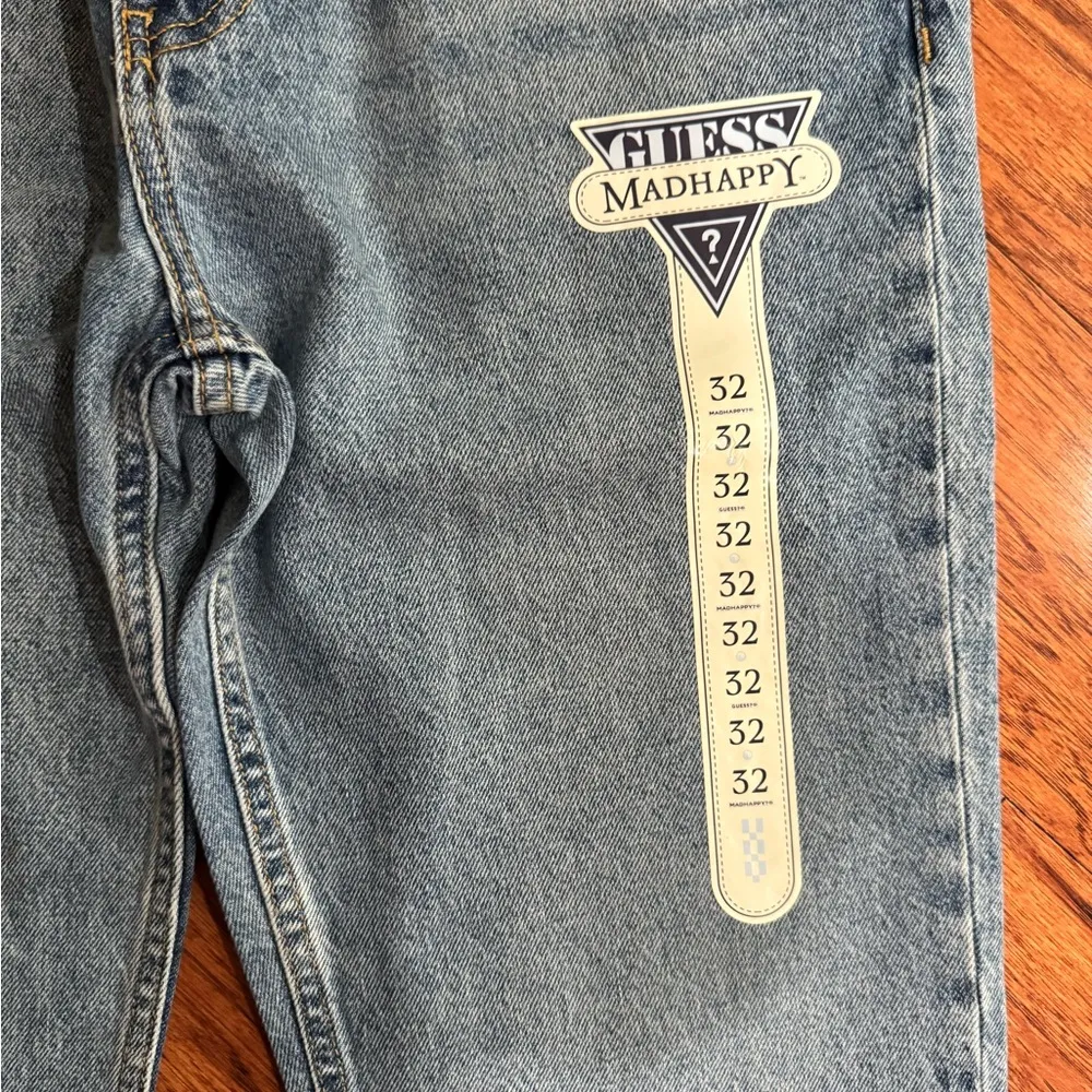Madhappy x Guess Blue Straight Leg Jeans, Sz 32, NWT - Image 2