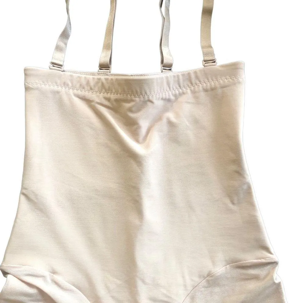 HoneyLove SculptWear High Waist Thigh Tummy Shaper Sz. M Boning Max Support Sand Size M - Image 6