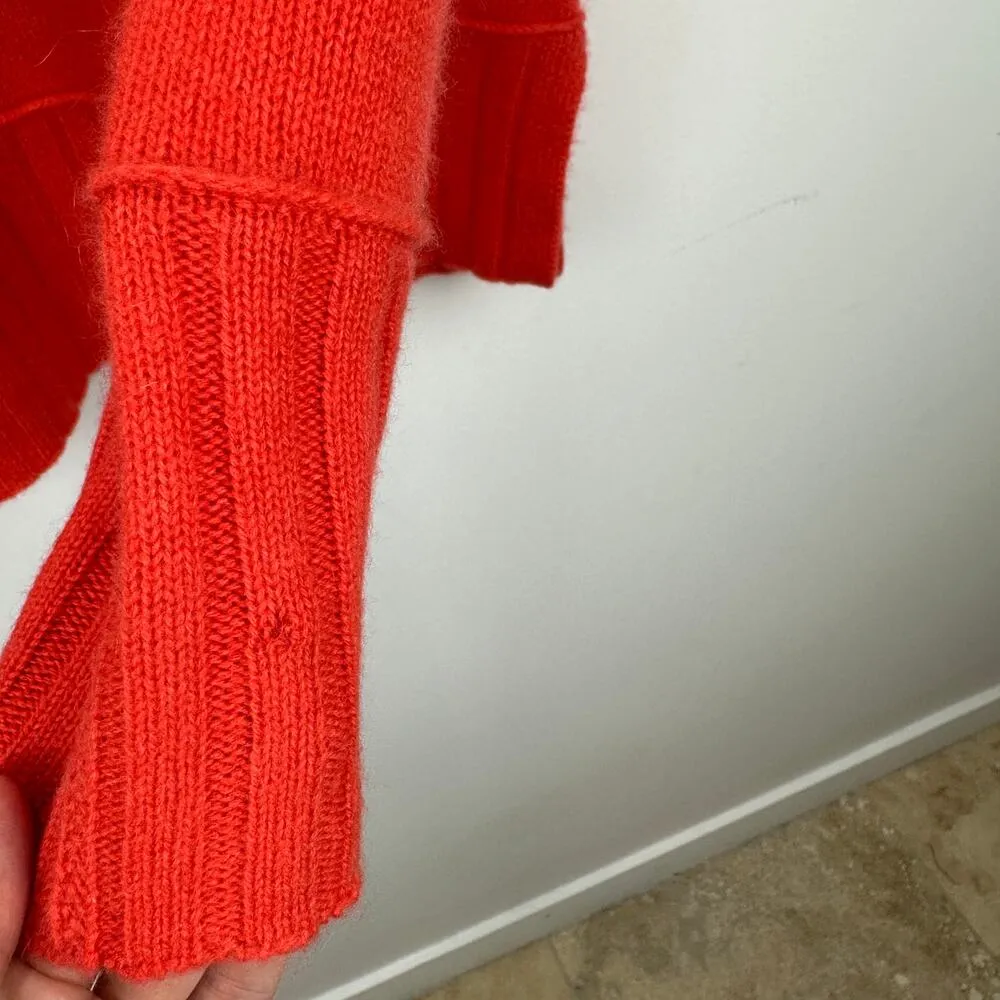 Charter Club Luxury Cashmere Mockneck Sweater Red Holiday Relaxed Boxy Medium - Image 14