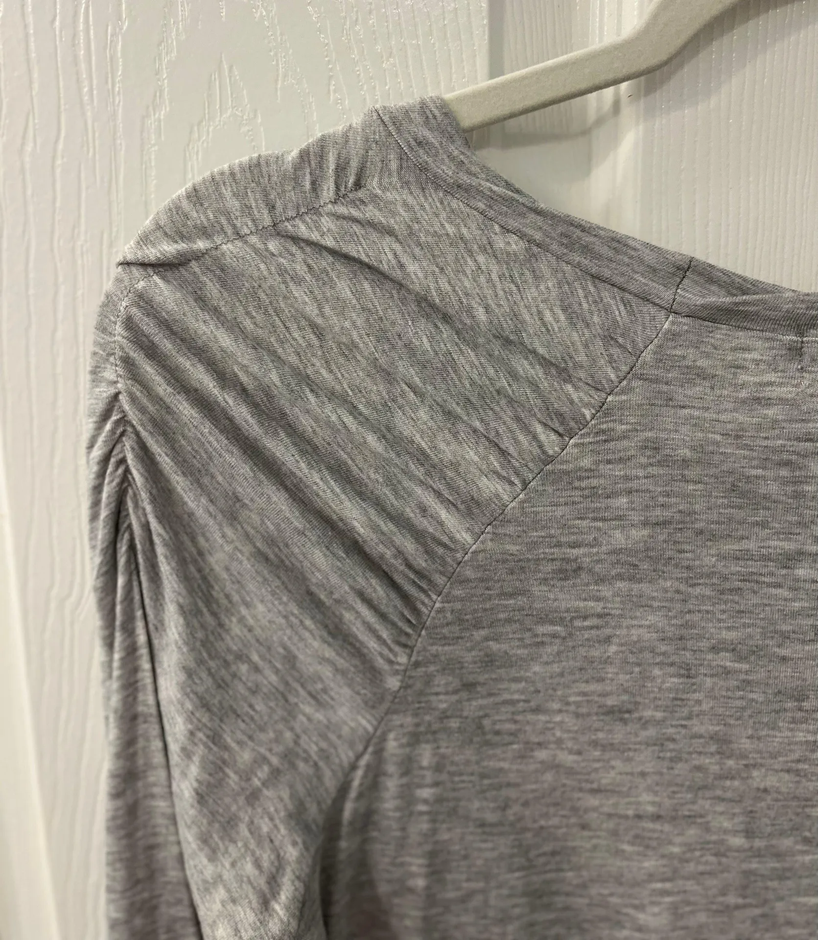 Kenar Light Gray 3/4 Sleeve Size Medium Top - Image 8