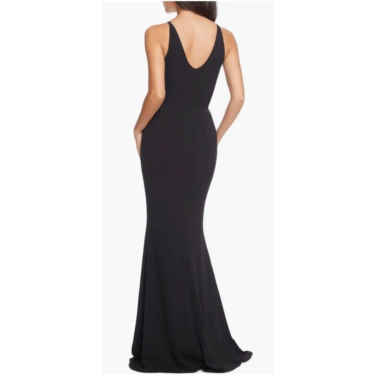 Dress the Population Jordan Gown Ruched Side Slit Black Size XL NWT - Image 2