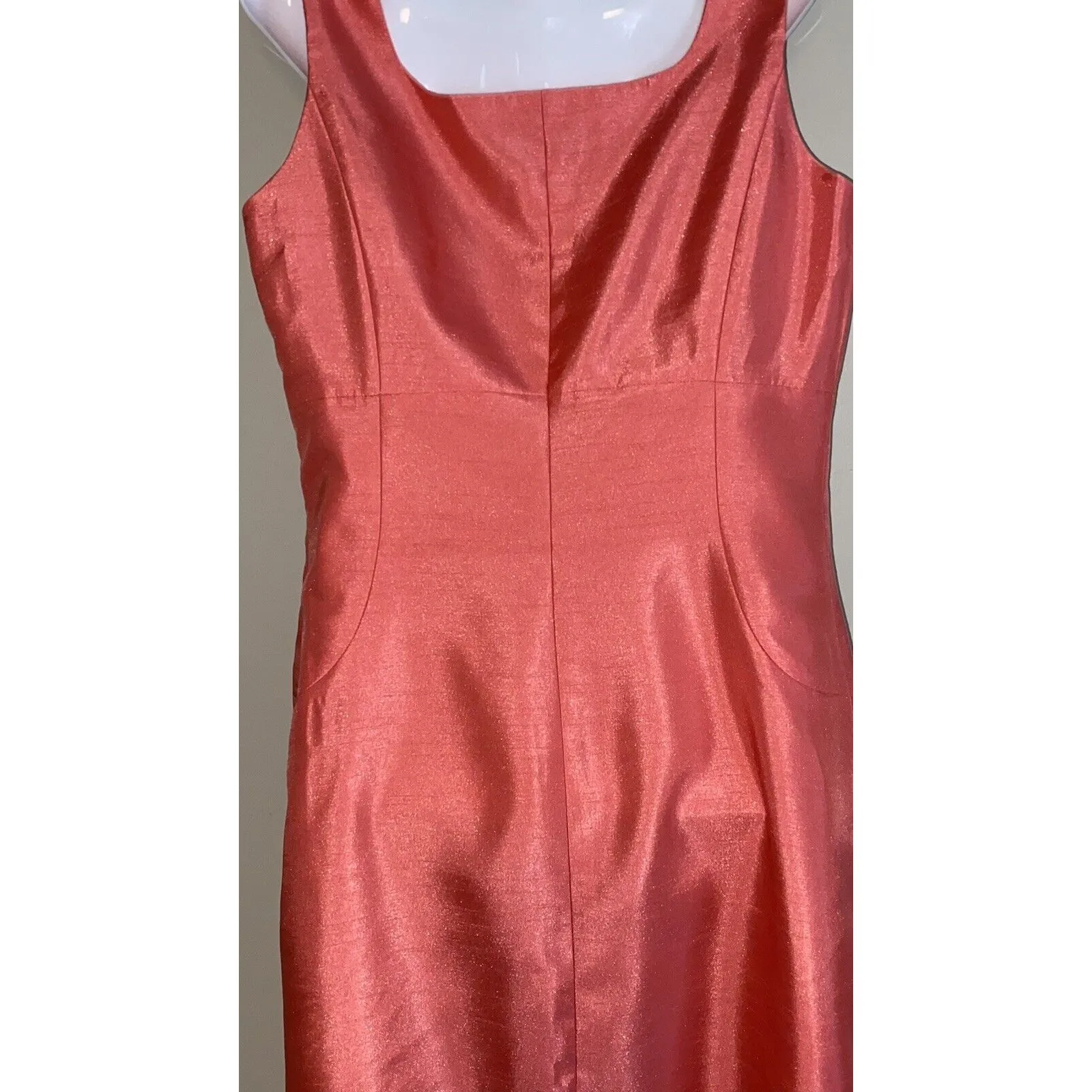 John Mayer Collection Women's Sz 10 2pc Coral Blazer & Dress Suit Outfit - Image 4