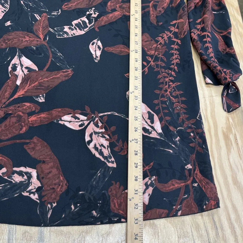 Aritzia Wilfred Charpont Shift Mini Dress Women XS Floral Dark Romantic - Image 15