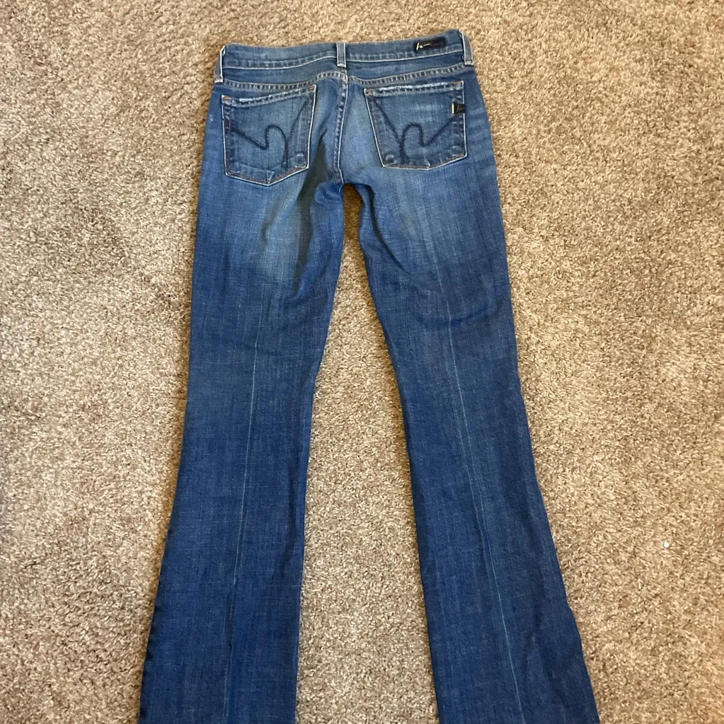 1. Citizens Of Humanity Jeans Womens 26 Kelly 001 Low Waist Bootcut Blue Denim - Image 5