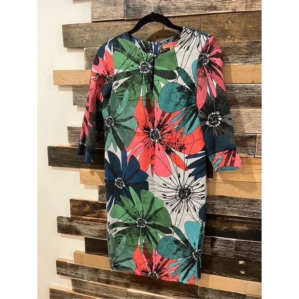 Vilagallo oral dress back zip euro sz 38 US fit S Pink - Image 2