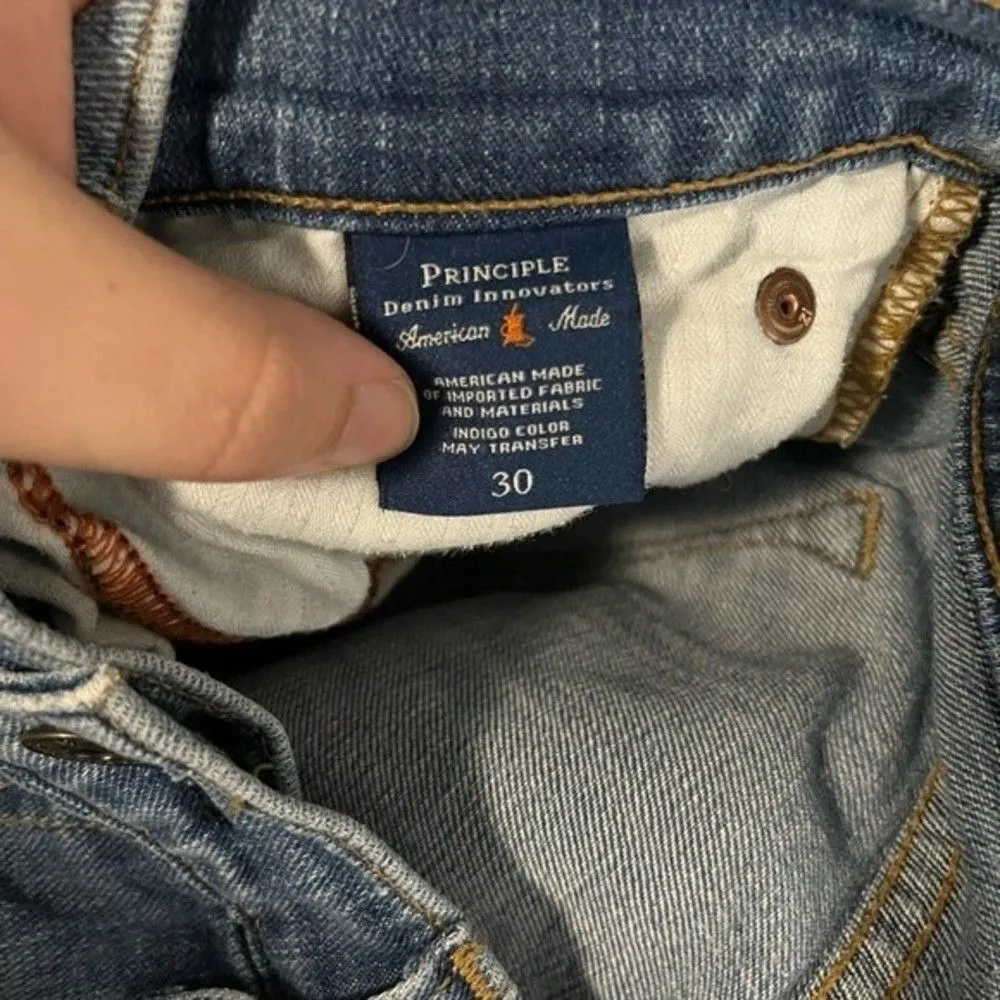 Principle Denim Jeans Made in the USA Straight Leg Size 30 - Image 6