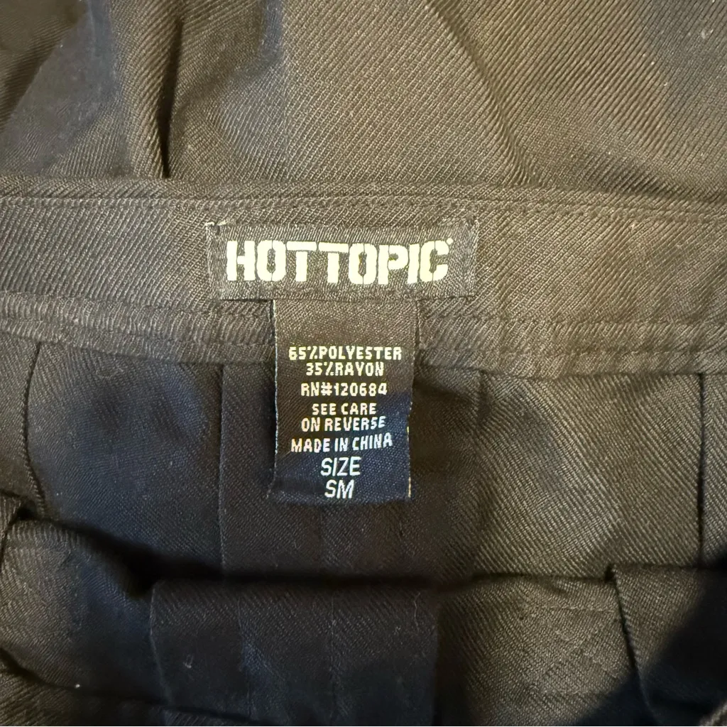 Like New Hot Topic Double Buckle Pleated Mini Skirt - Image 4