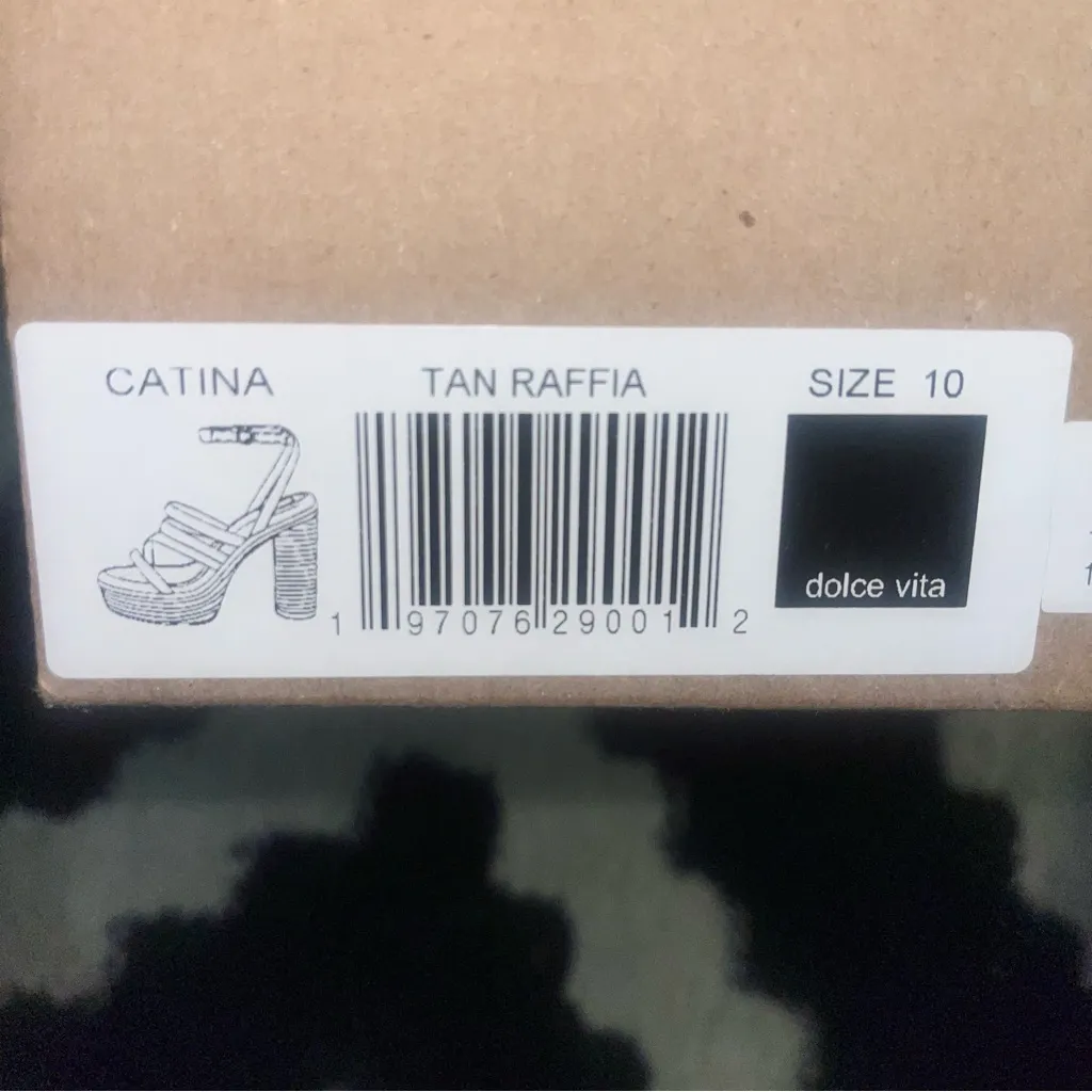 Dolce Vita Multicolor Braided Platform Heels Black Size 10 - Image 6