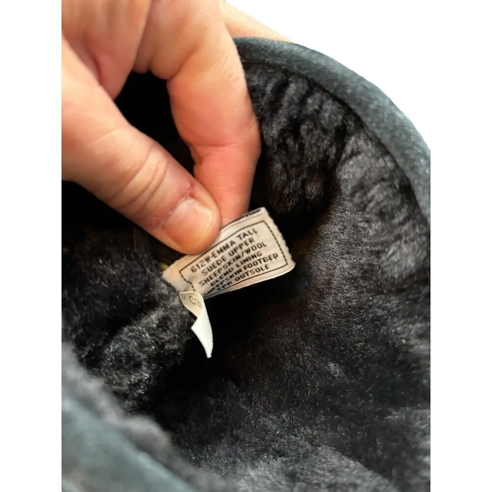 Bearpaw Women's Size 6 Black Suede Mid-Calf Boots - Image 8