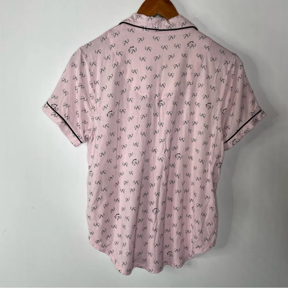 Kate Spade Bow Print Shorts Pajama Set Small - Image 2