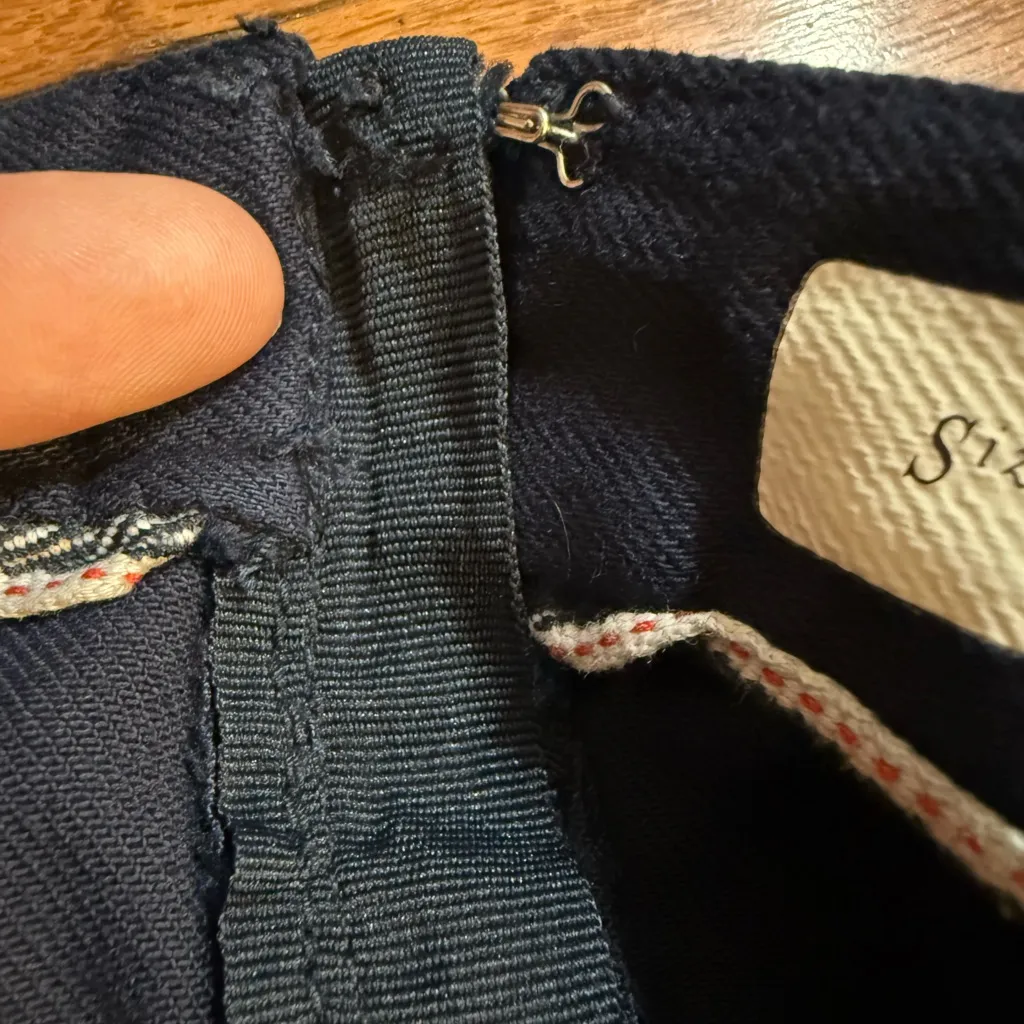 Pilcro & The Letterpress Anthropologie Navy Blue Mina A - Image 11