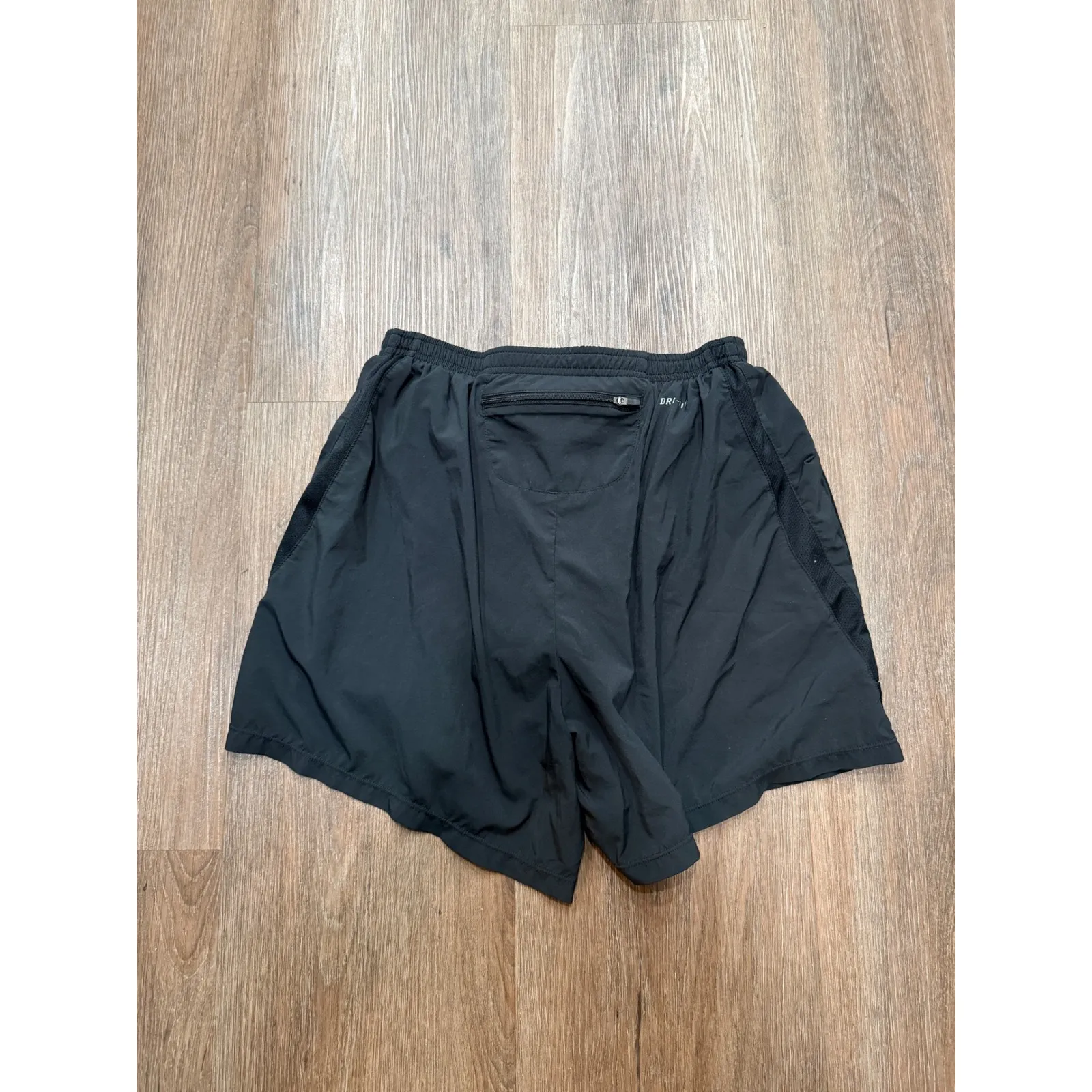 Nike Dri Fit Running Shorts Women's Size Large Black Athletic Gym Workout - Image 3