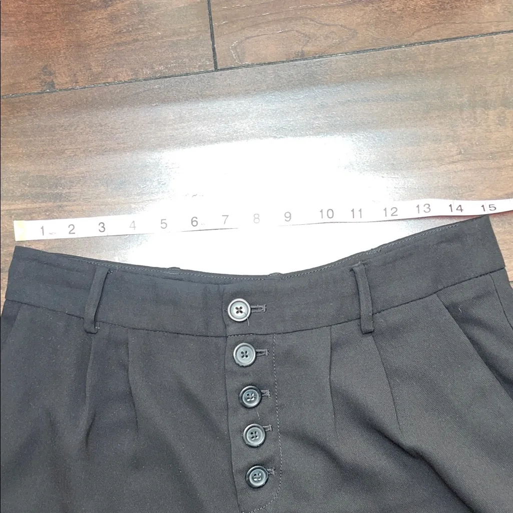 Anthropologie Essential Black Button-Up DressPants V cut on back slip pockets - Image 7