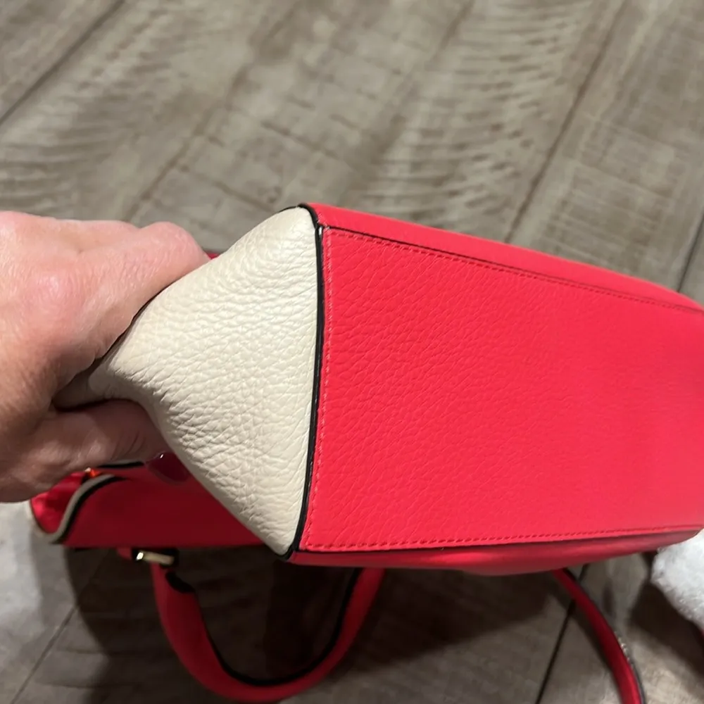 Kate Spade Wesley Place Laurel Desert Rose Leather Crossbody Bag EUC - Image 10