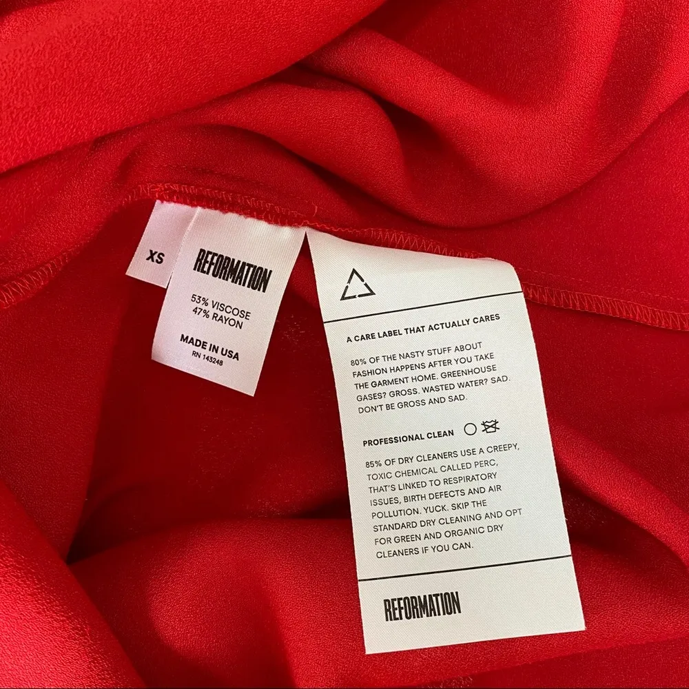 Reformation Luma maxi dress in red - Image 7