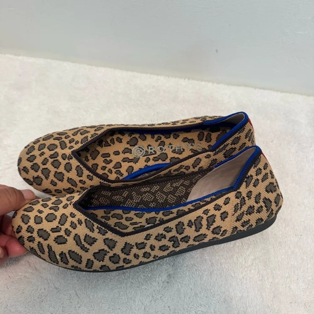 Rothy’s The Flat Round Toe Shoes in Retired Cheetah Print size 7/5 - Image 3