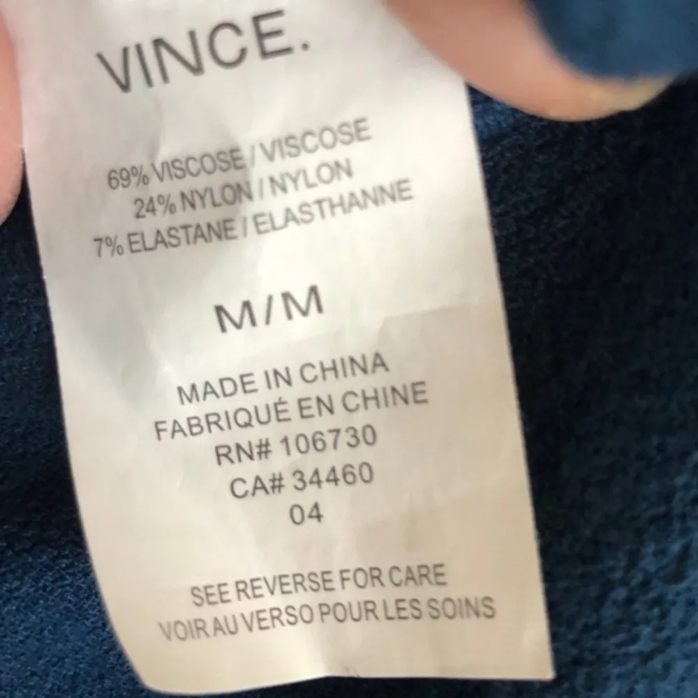 VINCE CREW NECK LONG SLEEVE BODYCON GREEN DRESS S - Image 6