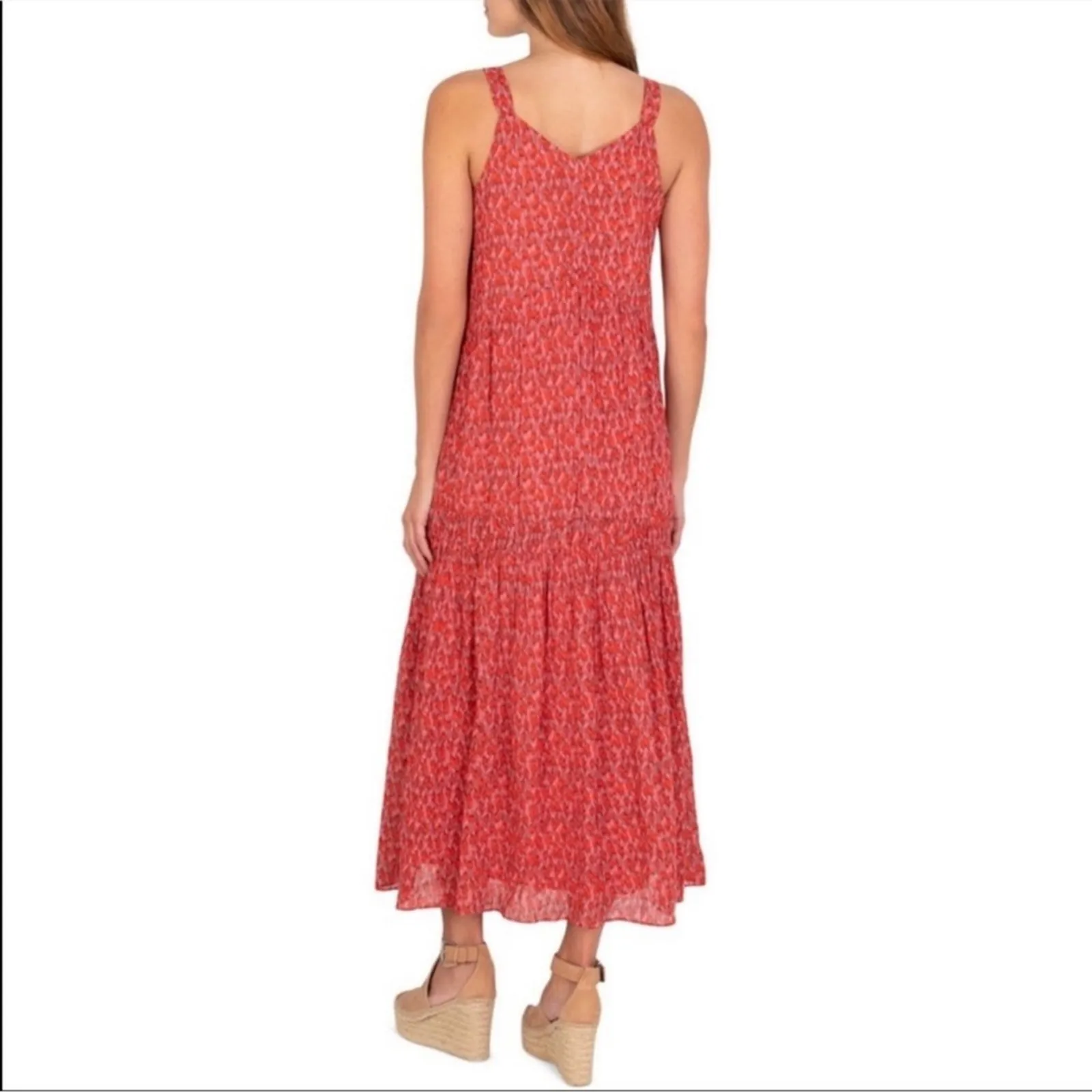 JOIE Bondi Cotton Tiered Maxi Dress – Tea Rose – Size Small – Limited Edition - Image 4