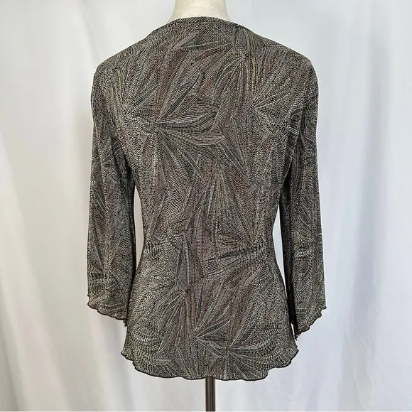 Vintage Dressbarn Blouse Womens Petite Large Tank Top Underneath High‎ Low Hem - Image 6