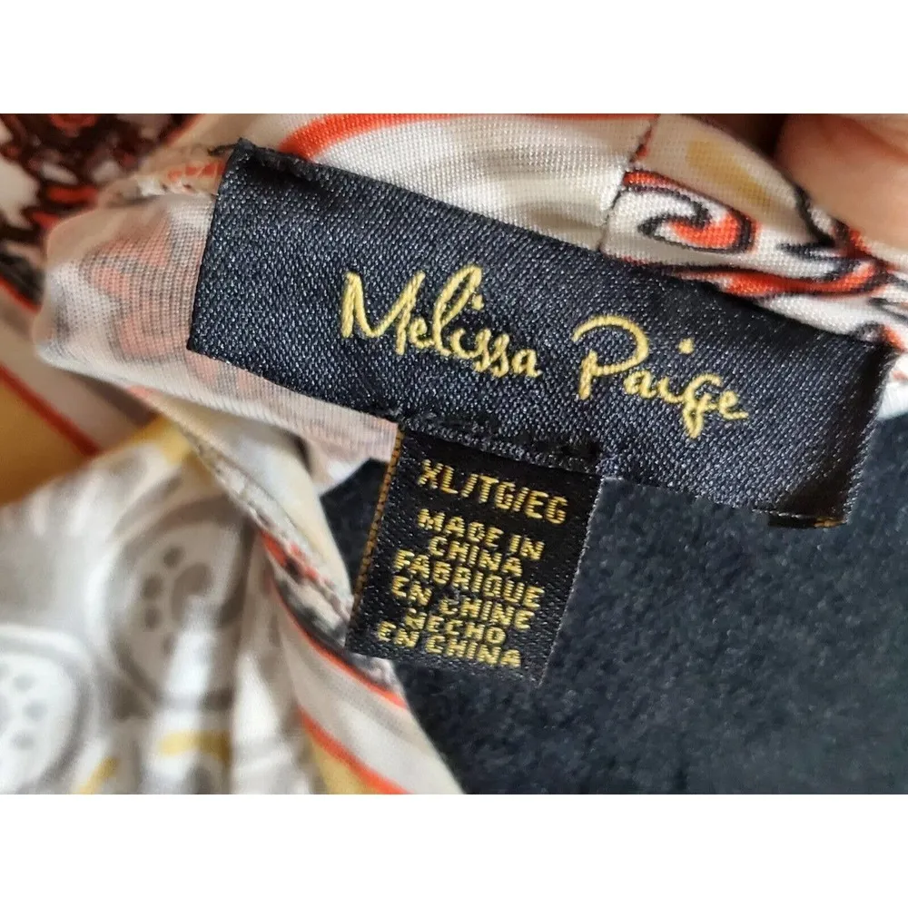 Mellisa Paige Women's Polyester V-Neck Short Sleeve Knee Length Dress Size XL - Image 9