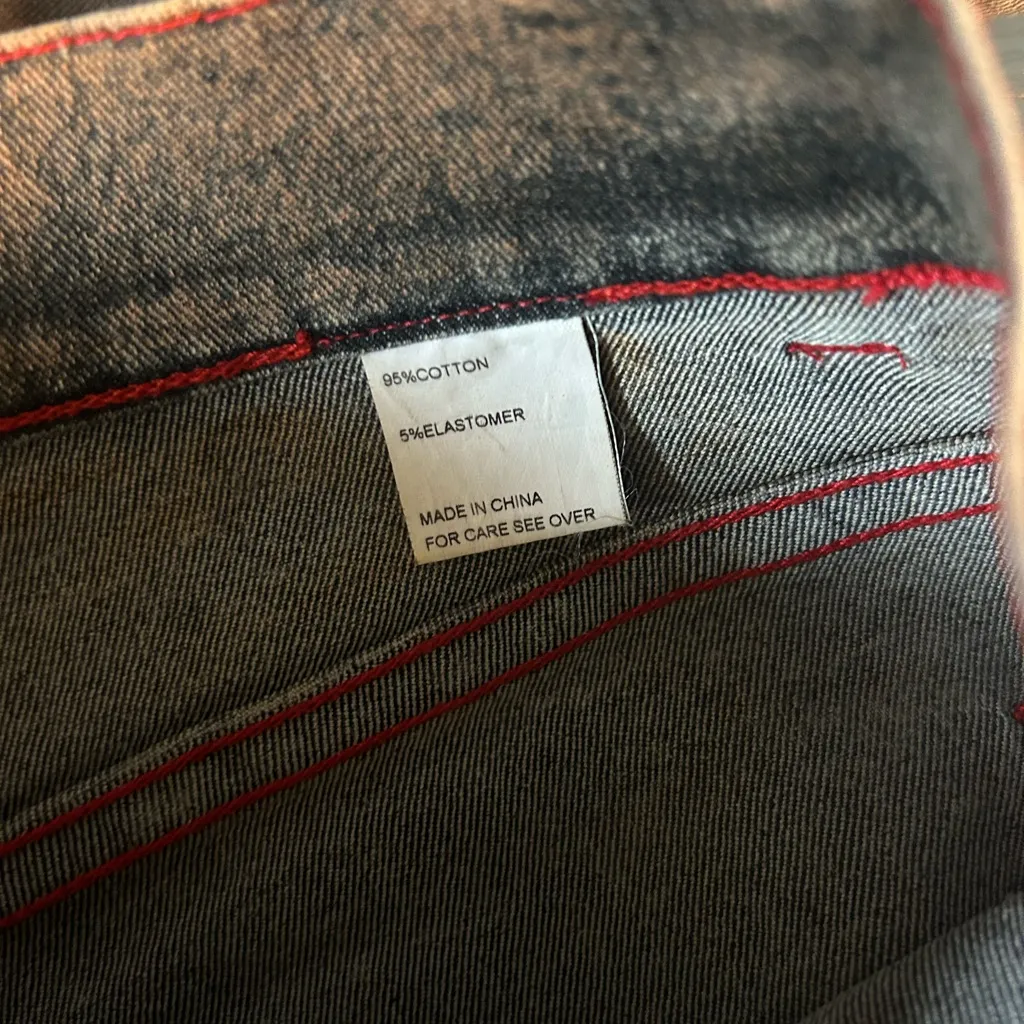 Jones New York Floral Embroidered Jean Jacket - Black & Grey - Image 8