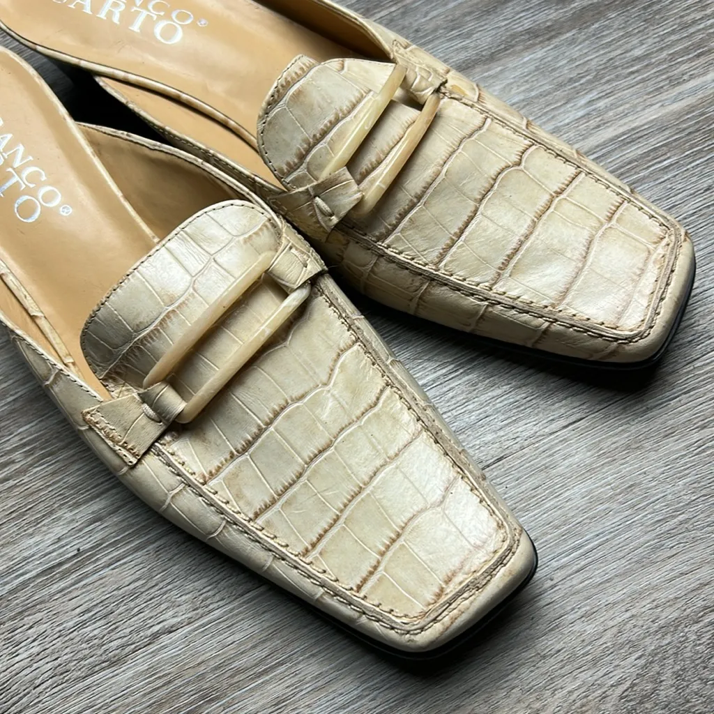 Franco Sarto Croc-Embossed Pumps  Size 8 - Image 2