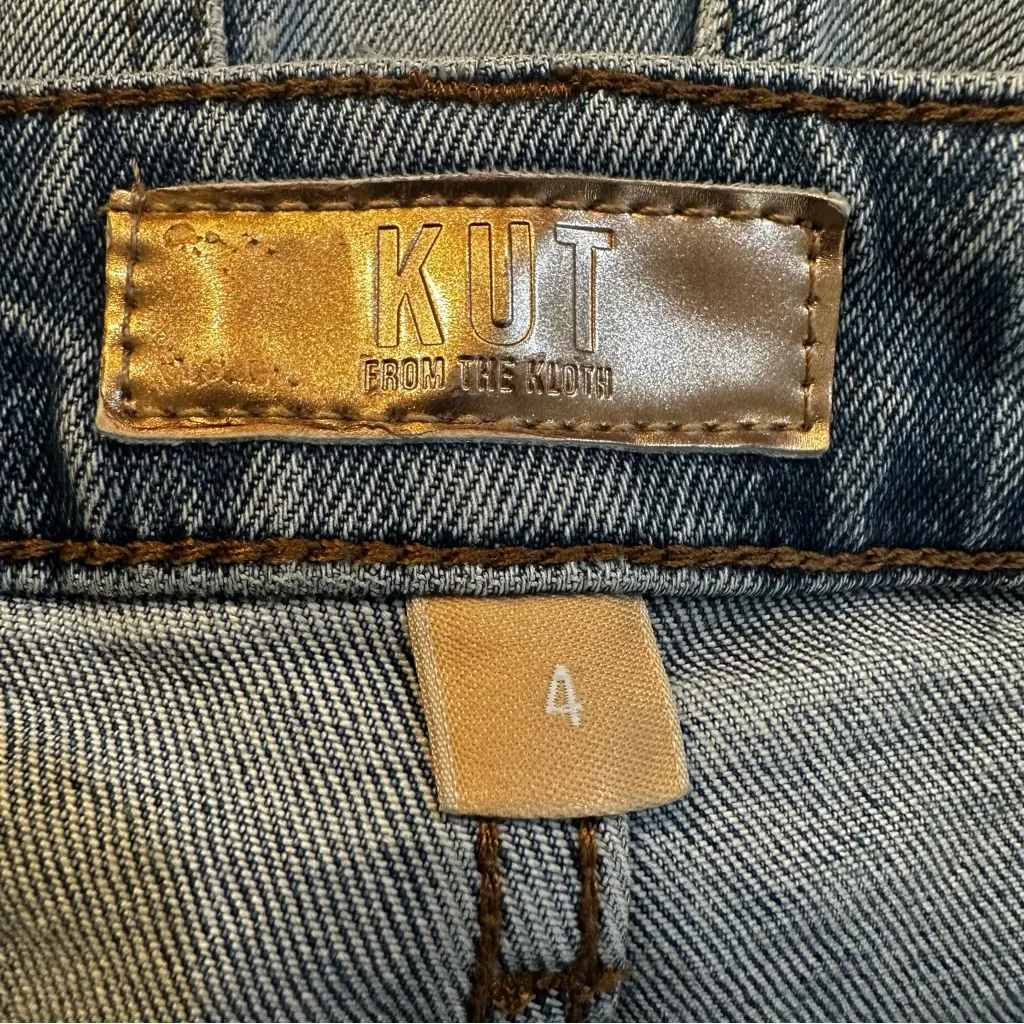 KUT Women's Ashley High Rise Slouchy Barrel Straight Leg Denim Jeans Size 4 - Image 9