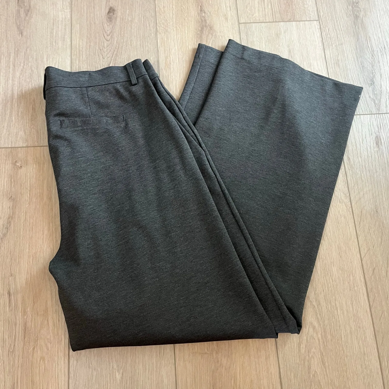 Soyaconcept Women’s Grey Wide Leg Pant Size 44 Gray - Image 3