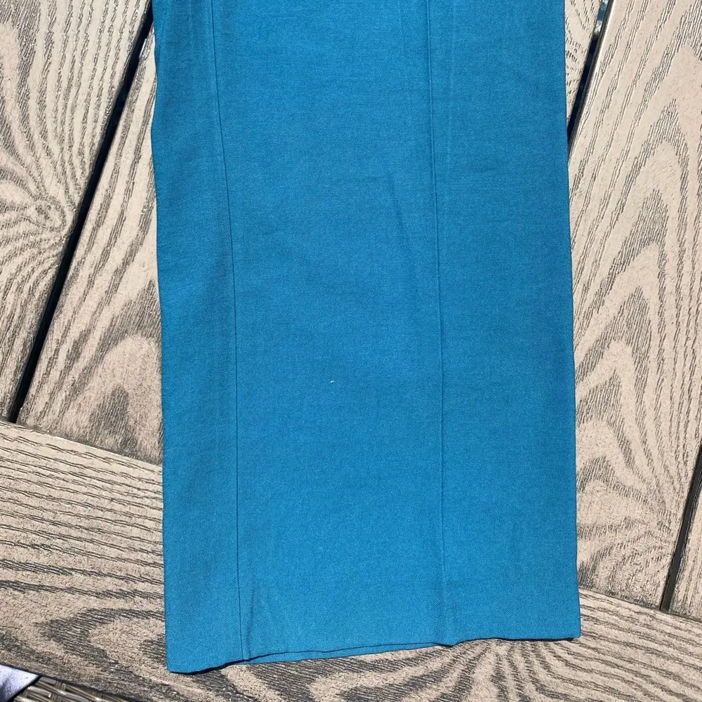 NWT A New Day size 6 teal business casual blue green belted straight leg pants - Image 3