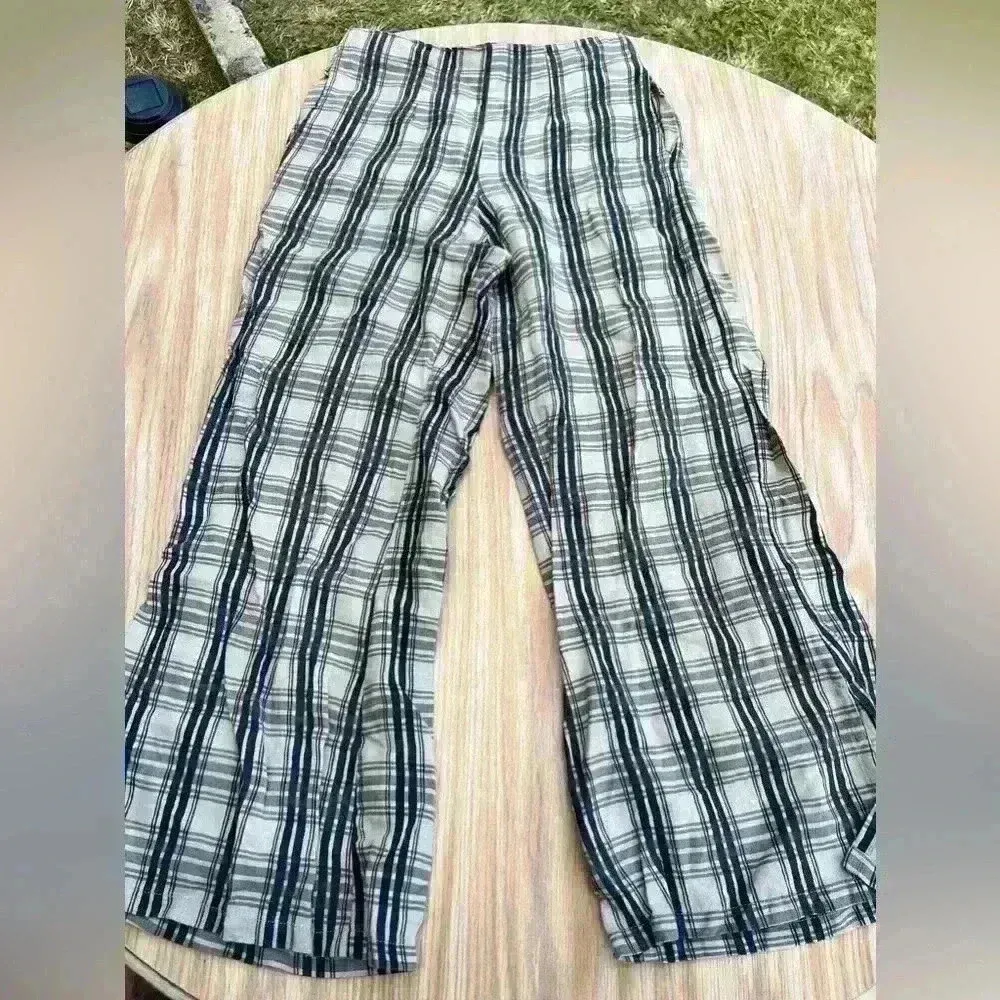 Faithful the Brand Plaid Pants Size 4 Brown Retro Y2K Wide Leg - Image 2