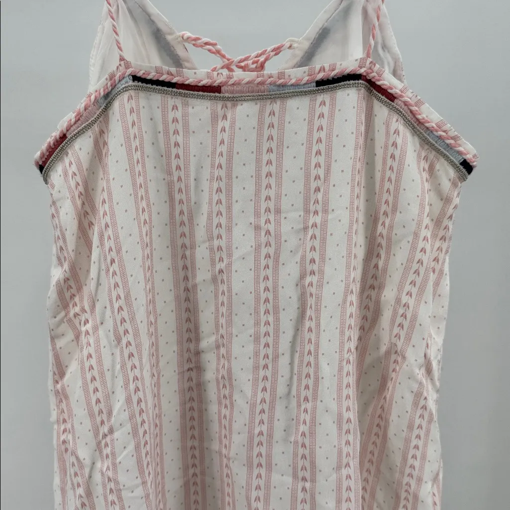 Sugarlips Pink White Striped Mini lined slip Dress soft girl cottage S pastel - Image 4