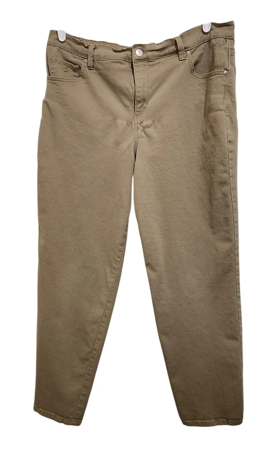 Gloria Vanderbilt Tan High Rise Ankle Stretch Classic Tapered Amanda Pants 16W - Image 1