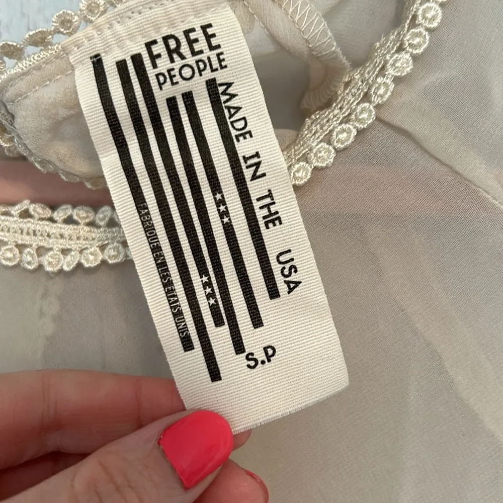 NWOT Free People Lacy Sheer Top - Image 7