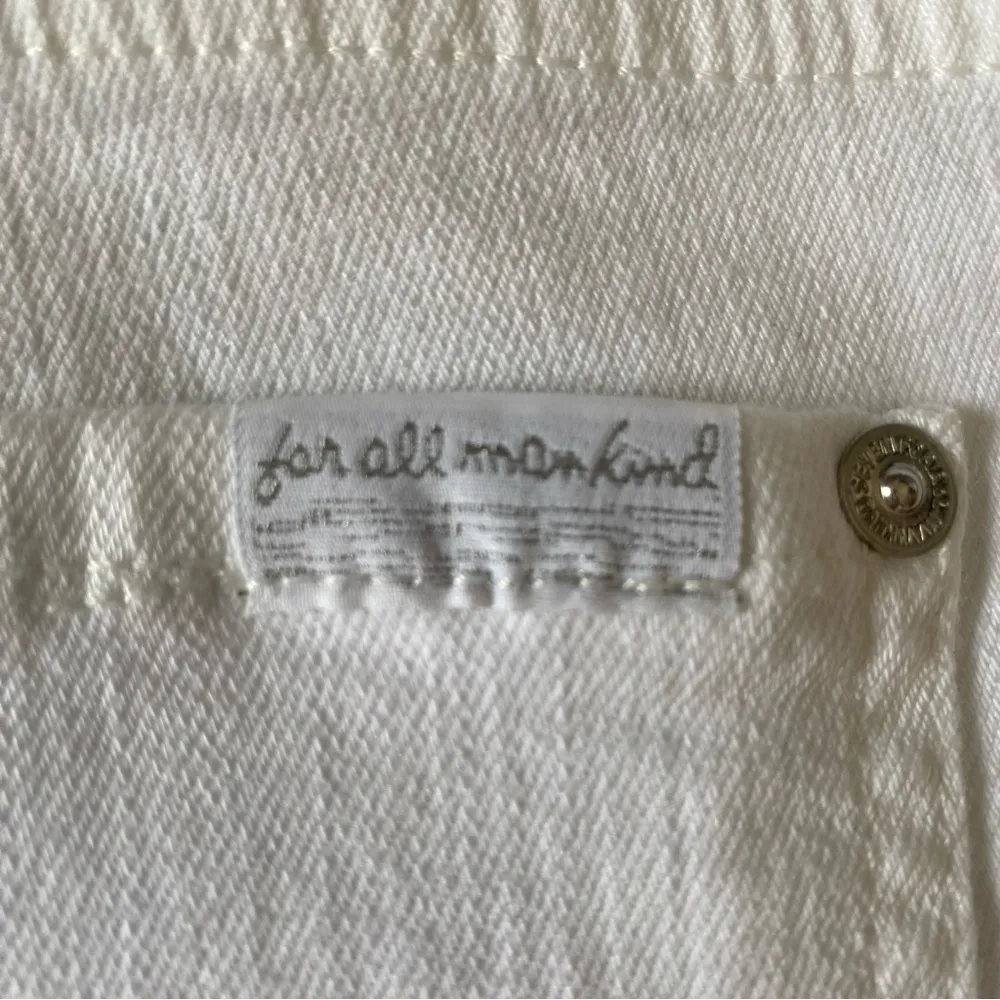 7 for all man kind women's size 32 white ankle super skinny stretch denim jeans - Image 5