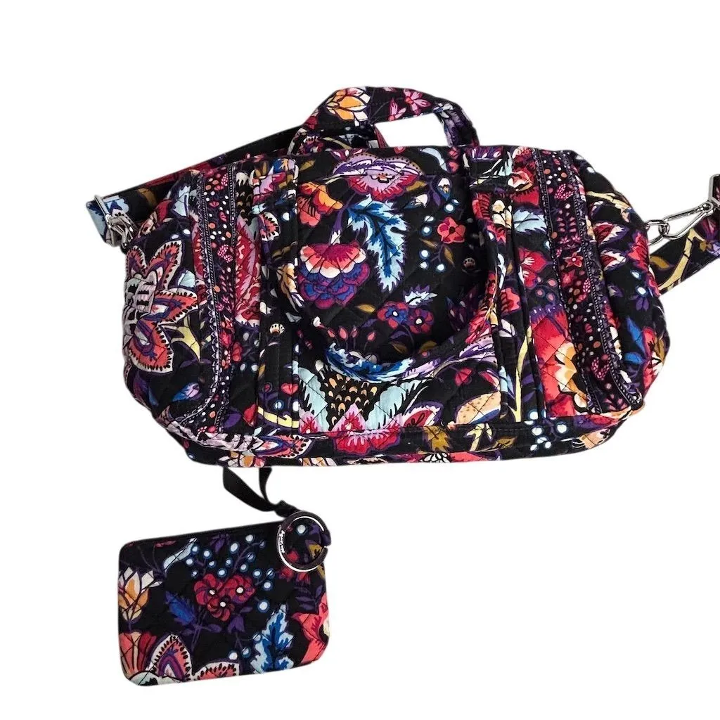 Vera Bradley Foxwood Shoulder Bag with Matching Pouch Multicolor - Image 10