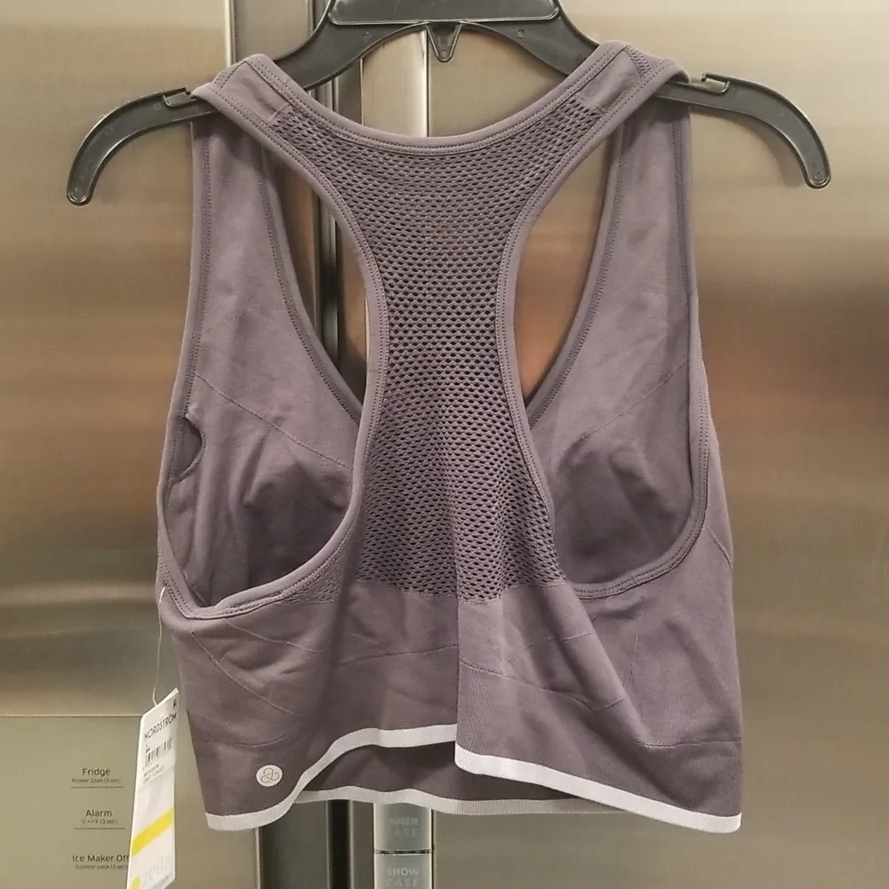 💕ZELLA💕 Pulse Seamless Sports Bra ~ Grey Forged Large L NWT - Image 8
