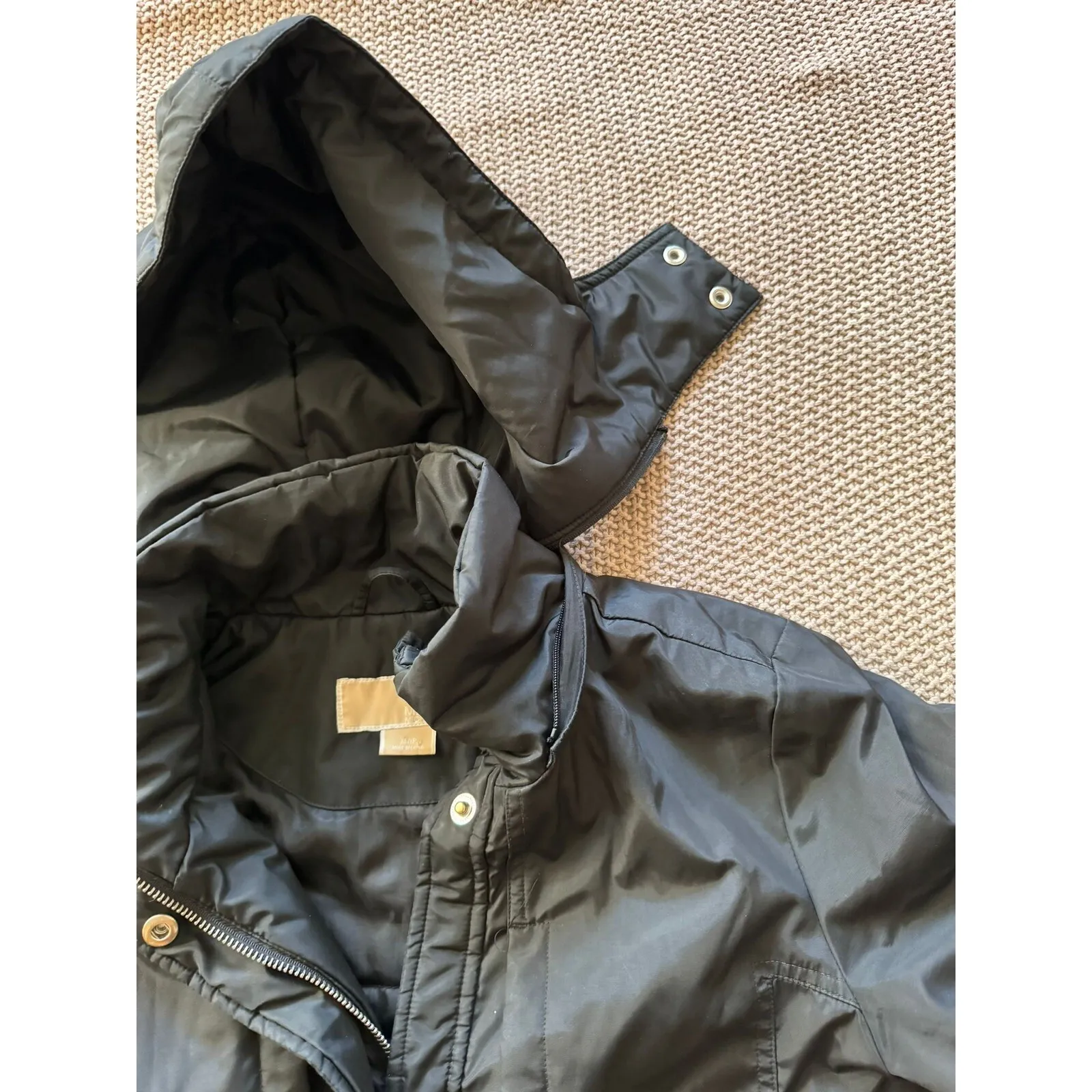 Michael Kors‎ Women's Wind Breaker Hooded Trench Coat Drawstring Sz Xsmall - Image 5