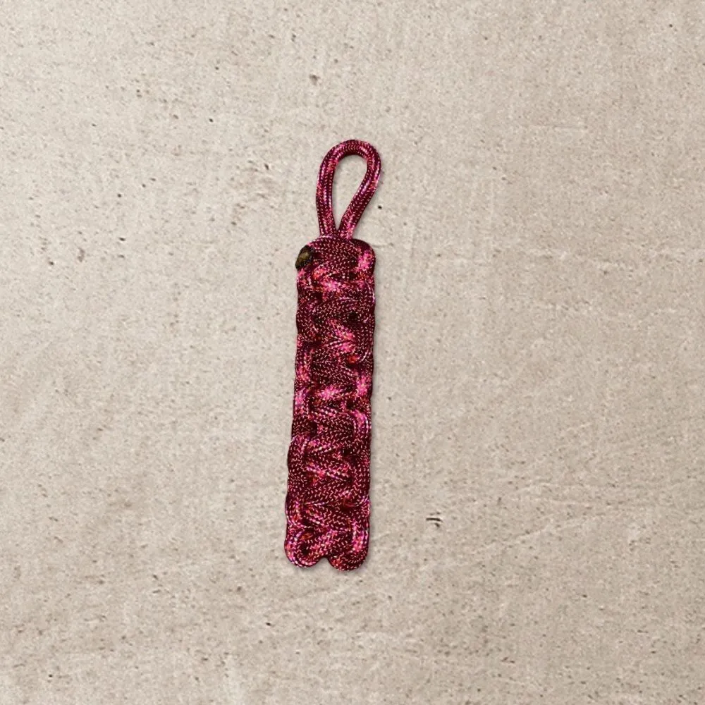 Paracord Keychain Bright Pink NEW Hiking Sporty Handmade USA - Image 6