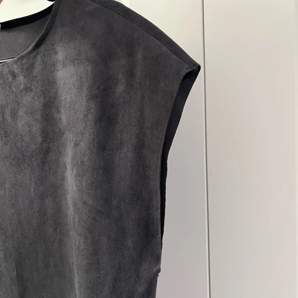 Aritzia Wilfred Free Nori Suede Dress - Image 7